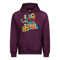 Mauve Wine Wıld and Free Urban Hoodie - JahusDesignShop
