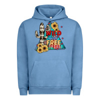 Pigment Pebble Blue Wıld and Free Urban Hoodie - JahusDesignShop