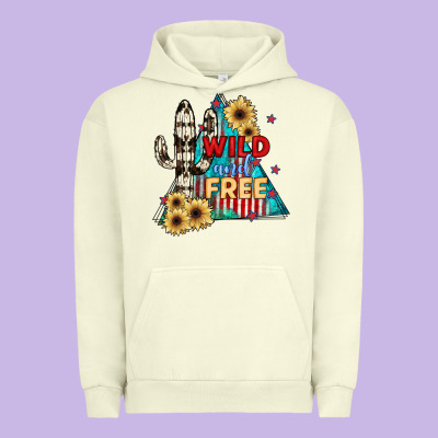 Wıld And Free Urban Hoodie Designed By Jahusdesignshop