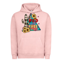 Pigment Salmon Wıld and Free Urban Hoodie - JahusDesignShop