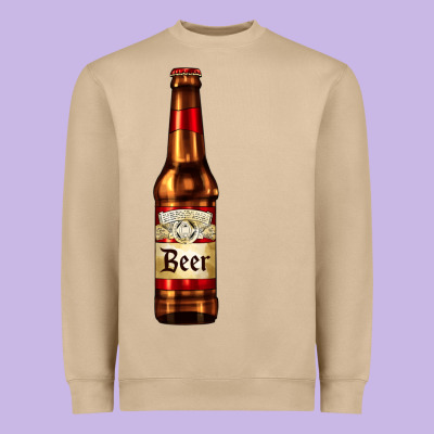 Red Beer Bottle Heavyweight Sweatshirt Designed By Adodesignshop