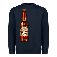 Navy red beer bottle Heavyweight Sweatshirt - AdoDesignShop