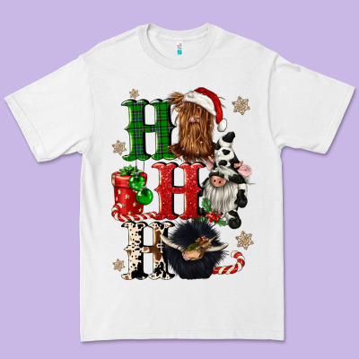 Ho Ho Ho Heifer Cow Gnomies Premium Tee Designed By Cowgirlartshop
