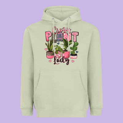 Crazy Plant Lady Houseplants Heavyweight Hoodie Designed By Jahusdesignshop