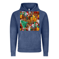 Vintage Denim christmas donkeys Vintage Hoodie - FaDigitalArtStudio