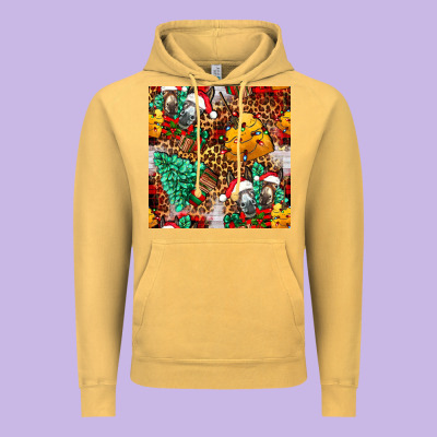 Christmas Donkeys Vintage Hoodie Designed By Fadigitalartstudio