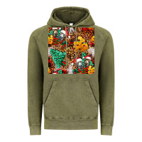 Vintage Olive christmas donkeys Vintage Hoodie - FaDigitalArtStudio