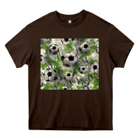 Chocolate Brown Soccer tumbler Heavy Core Tee - HowdyJamesFarm