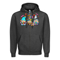 Charcoal Heather teacher gnomes Zipper Hoodie - AdoDesignShop