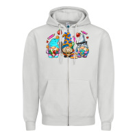 Dove Grey teacher gnomes Zipper Hoodie - AdoDesignShop
