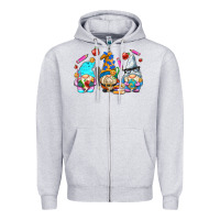 Heather Grey teacher gnomes Zipper Hoodie - AdoDesignShop