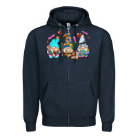 Navy teacher gnomes Zipper Hoodie - AdoDesignShop