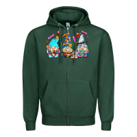 Sports Green teacher gnomes Zipper Hoodie - AdoDesignShop