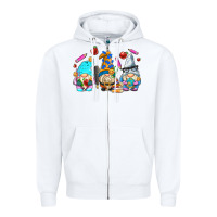 White teacher gnomes Zipper Hoodie - AdoDesignShop