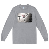 Heather Grey Volleyball Brushstroke Long Sleeve Tee - RanaPortraitStore