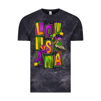 Cloud Black mardi gras louisiana Vintage Tee - FaDigitalArtStudio