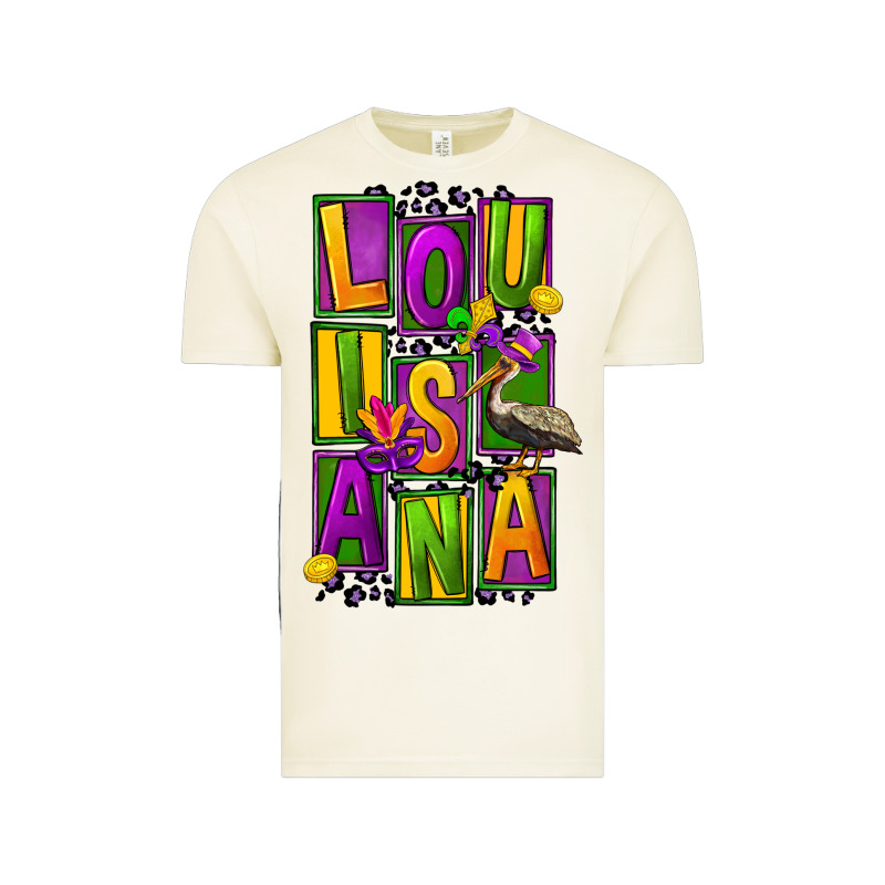Mardi Gras Louisiana Vintage Tee by FaDigitalArtStudio | Teevron