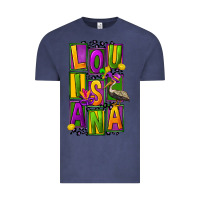 Vintage Denim mardi gras louisiana Vintage Tee - FaDigitalArtStudio