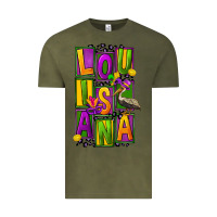 Vintage Olive mardi gras louisiana Vintage Tee - FaDigitalArtStudio