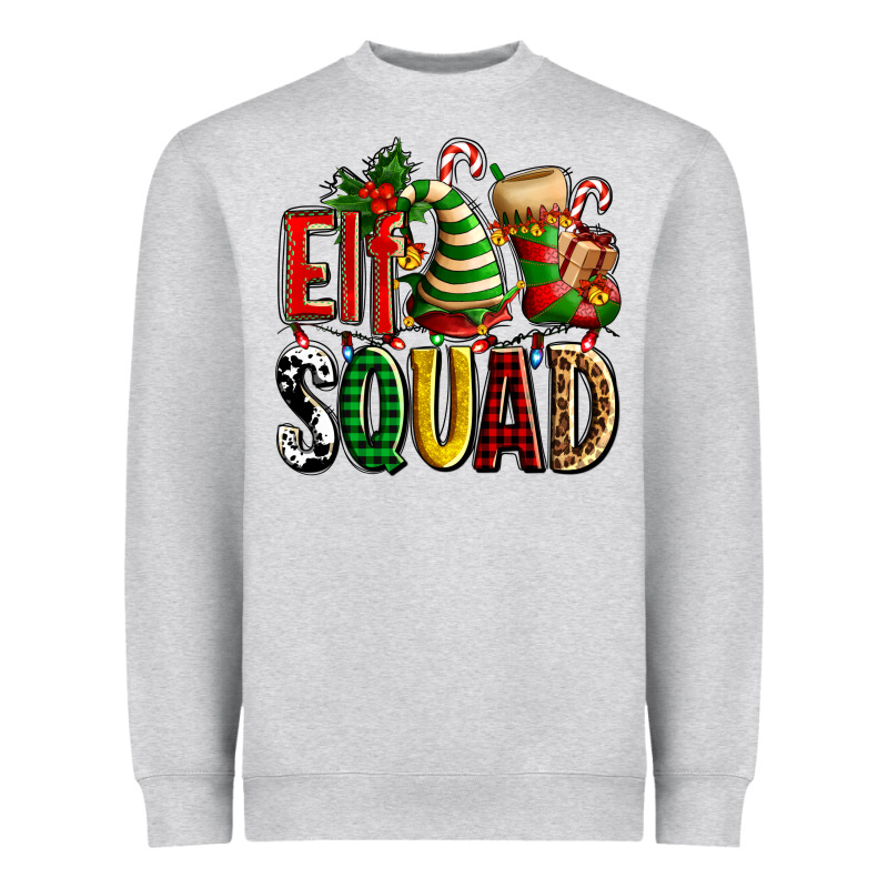Elf Squad With Elf Hat And Socks Heavyweight Sweatshirt by AdoDesignShop | Teevron