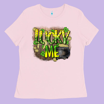 Lucky Me St. Patricks Day Ladies Tee Designed By Howdyjamesfarm
