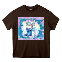 Chocolate Brown if you love me please let me sleep Heavy Core Tee - TumblerDesignByShophia