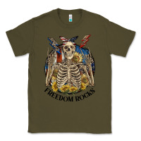 Army Green freedom rocks Classic Tee - CowGirlArtShop