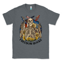 Charcoal Heather freedom rocks Classic Tee - CowGirlArtShop