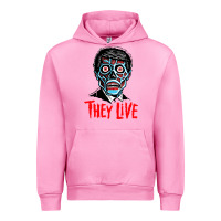 Fuchsia Pink they live Urban Hoodie - DesigneFamous