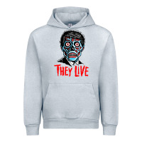Heather Grey they live Urban Hoodie - DesigneFamous
