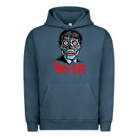 Pigment Midnight Navy they live Urban Hoodie - DesigneFamous