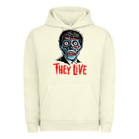 Pigment Pistachio they live Urban Hoodie - DesigneFamous