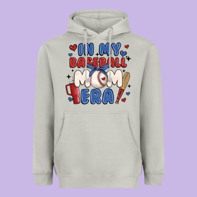 In My Baseball Mom Era Heavyweight Hoodie Designed By Jahusdesignshop