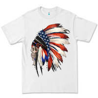 White 4th of July Indian Headdress Gypsy Spirit Skull Premium Tee - Jasminsmagicworld