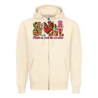 Sandshell peace love nutcraker Zipper Hoodie - AdoDesignShop