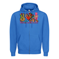 True Royal peace love nutcraker Zipper Hoodie - AdoDesignShop