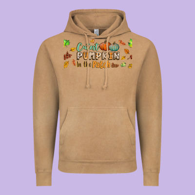 Cutest Pumpkin In The Patch Lebbey Glass Vintage Hoodie Designed By Bundleandbundleshop