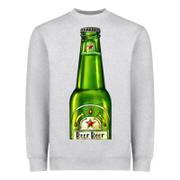 Heather Grey green beer Heavyweight Sweatshirt - AdoDesignShop