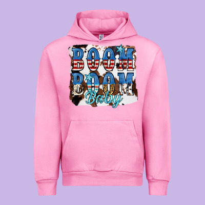 Boom Boom Baby Urban Hoodie Designed By Jahusdesignshop