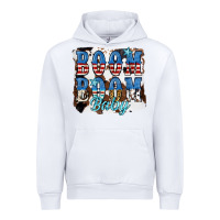 White Boom Boom Baby Urban Hoodie - JahusDesignShop