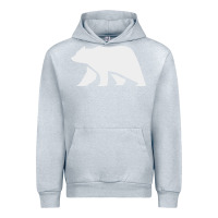 Heather Grey bear Urban Hoodie - DesigneFamous