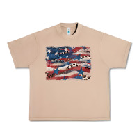Burro Leopard glitter American flag Urban Heavy Tee - FaDigitalArtStudio
