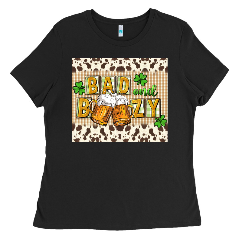 Bad And Boozy Ladies Tee by CowGirlArtShop | Teevron
