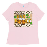 Bubblegum Pink Bad and boozy Ladies Tee - CowGirlArtShop