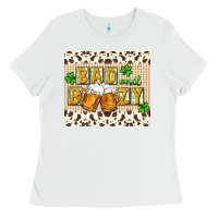 White Bad and boozy Ladies Tee - CowGirlArtShop