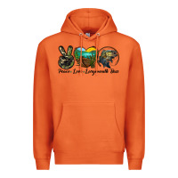 Carrot peace love largemouth bass Premium Hoodie - LillyAllenDesigns