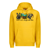 Lemon peace love largemouth bass Premium Hoodie - LillyAllenDesigns