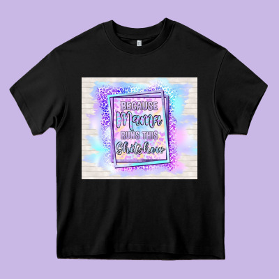 Because Mama Runs This Shitshow Heavy Core Tee Designed By Tumblerdesignbyshophia