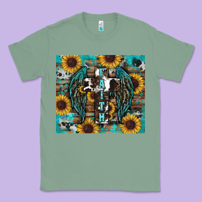 Western Faith Sunflower's Classic Tee Designed By Ranaportraitstore
