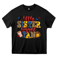 Black little sister biggest fan softball Heavy Core Tee - Jasminsmagicworld